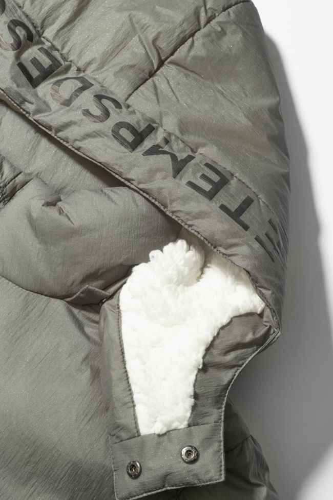 Khaki glitter Lerinagi down jacket