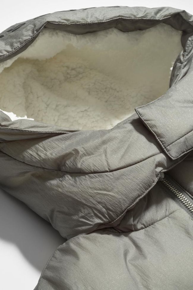 Khaki glitter Lerinagi down jacket