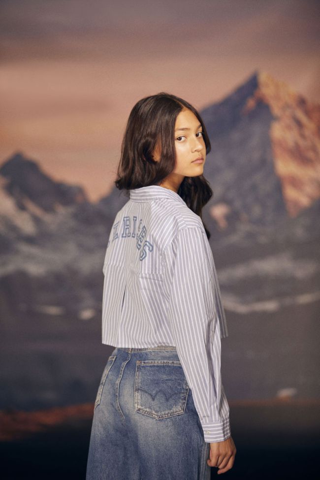 Striped Nolagi cropped shirt