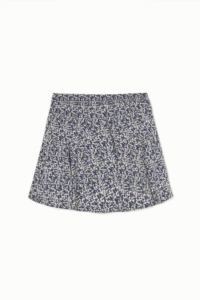 Midnight blue and white floral Onourisgi skort