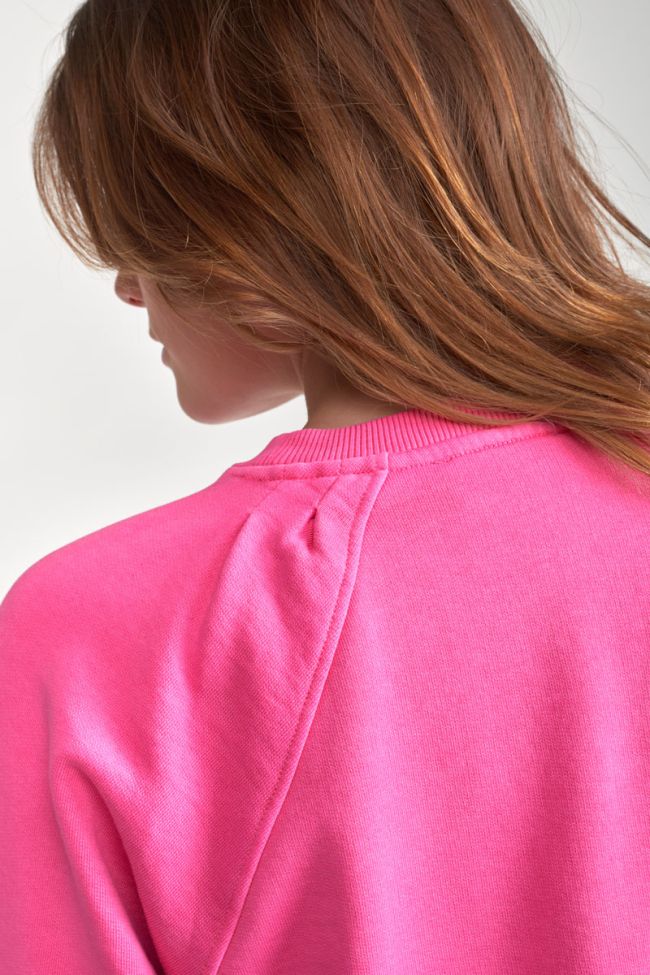 Pink Tyragi cropped sweatshirt