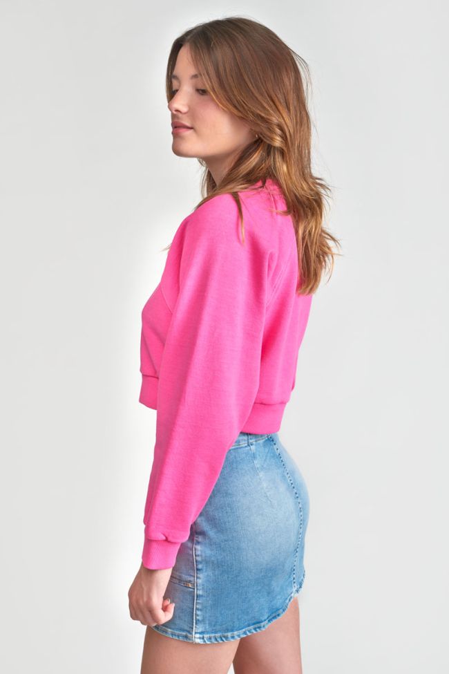 Pink Tyragi cropped sweatshirt
