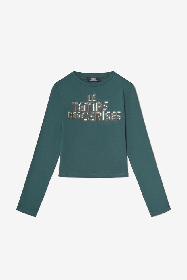 Bottle green Willergi crop top