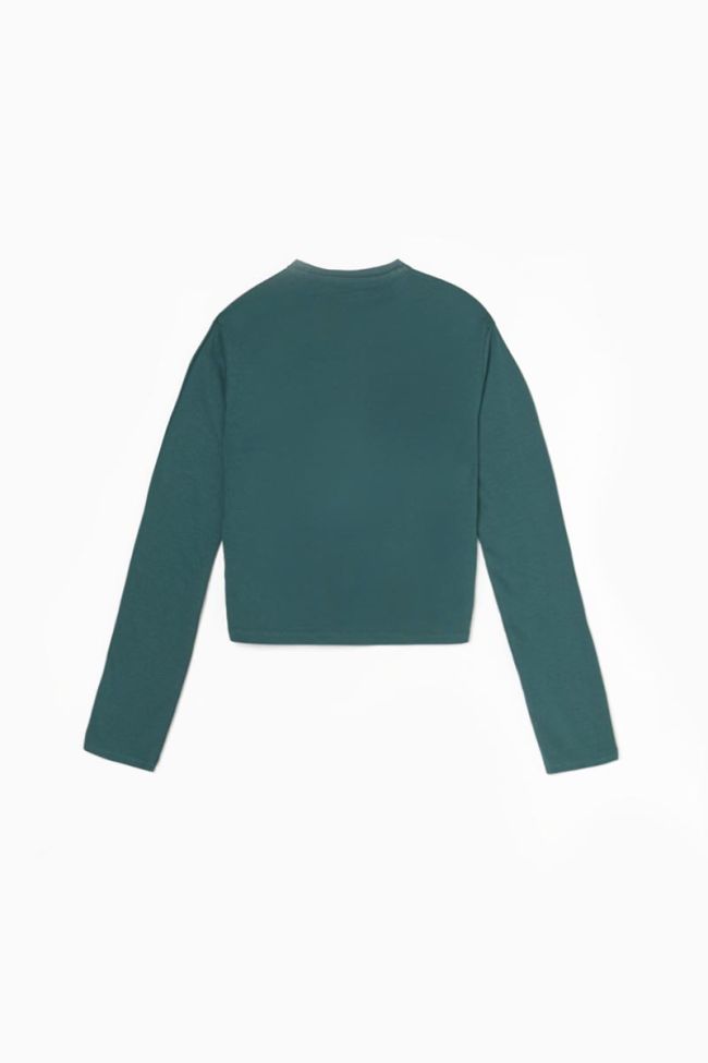 Bottle green Willergi crop top