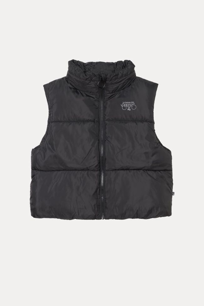 Wynagi black sleeveless down jacket
