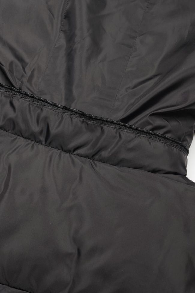 Wynagi black sleeveless down jacket