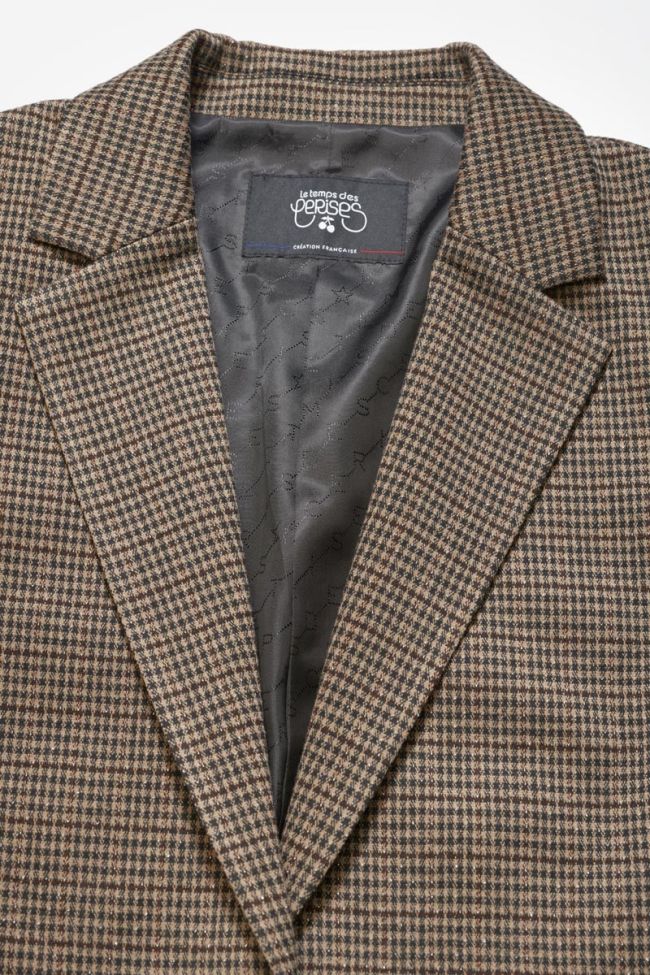Houndstooth Zoyagi blazer