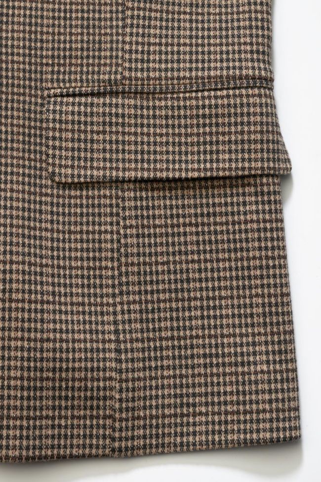 Houndstooth Zoyagi blazer