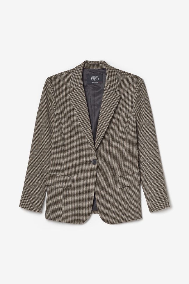 Houndstooth Zoyagi blazer