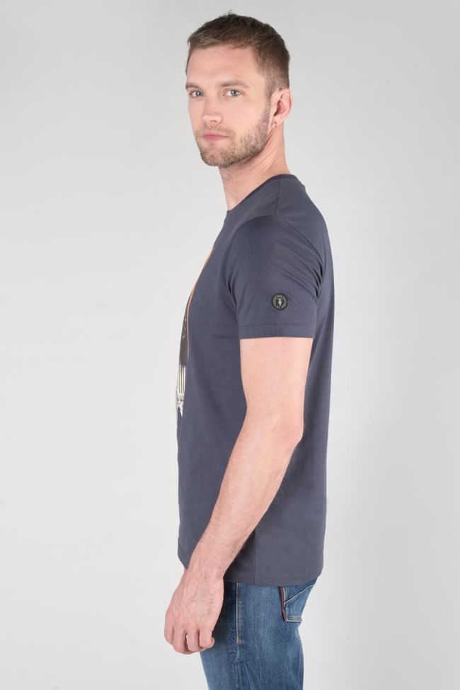 Printed midnight blue Backi t-shirt