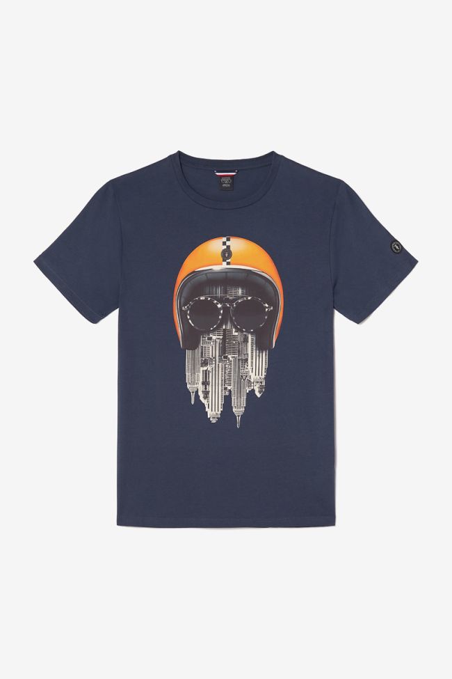 Printed midnight blue Backi t-shirt