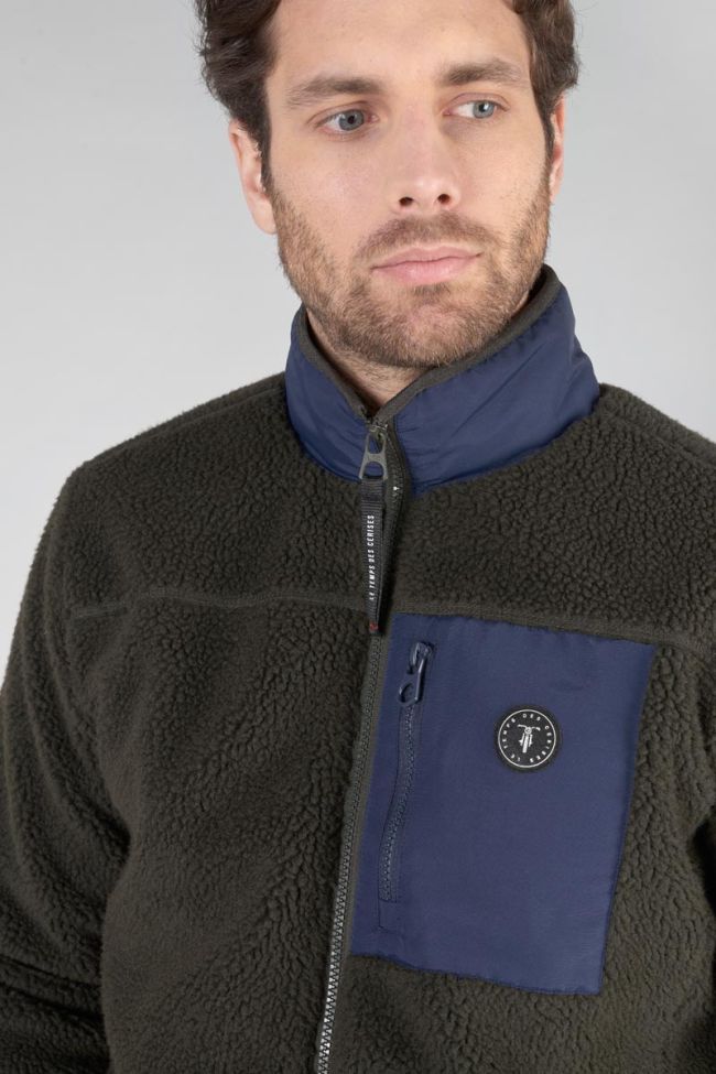 Khaki dual fabric Brome jacket