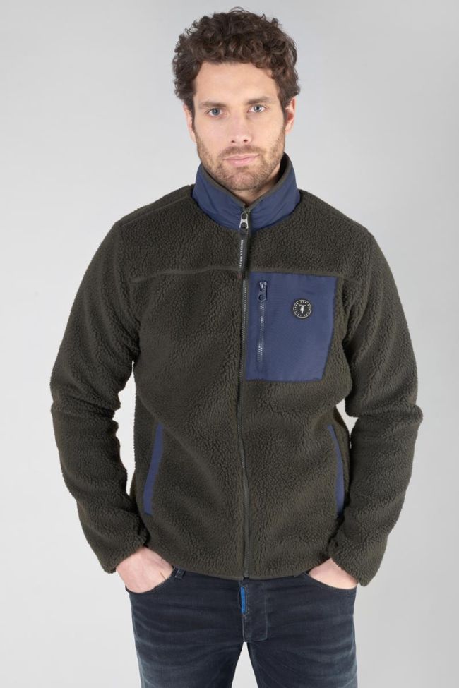 Khaki dual fabric Brome jacket