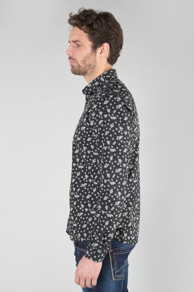 Black floral Cesal shirt