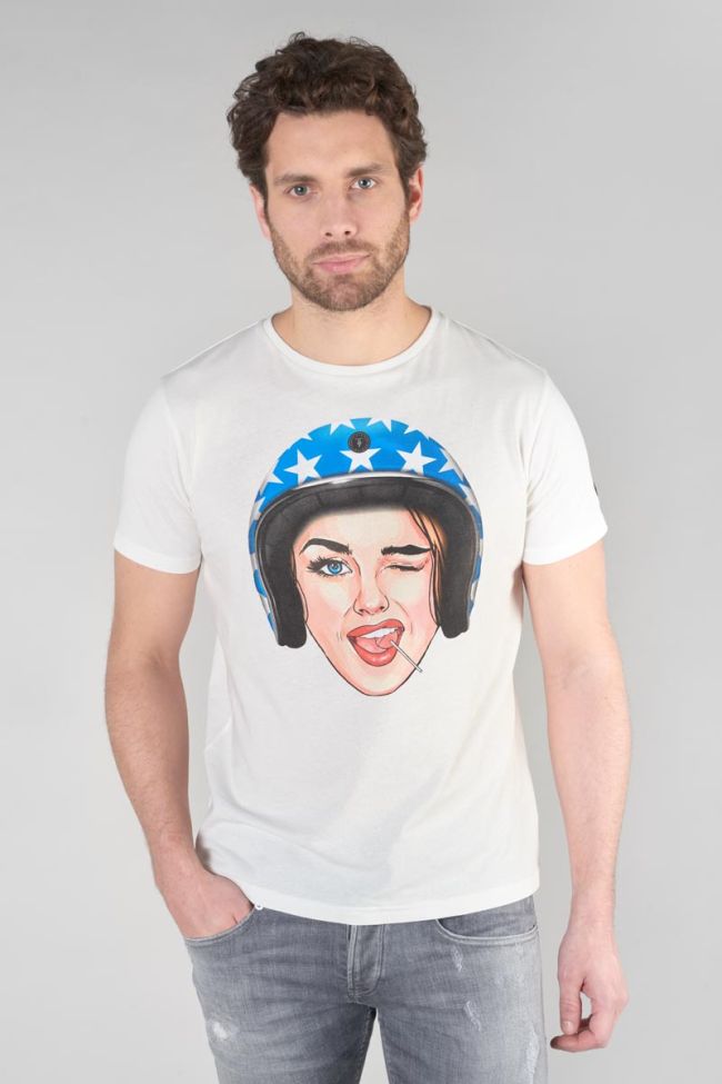 Printed white Cram t-shirt