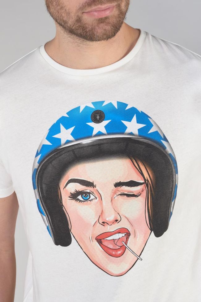 Printed white Cram t-shirt