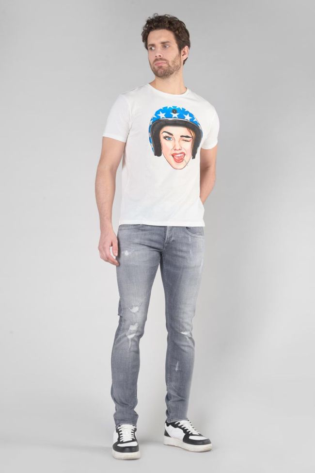 Printed white Cram t-shirt