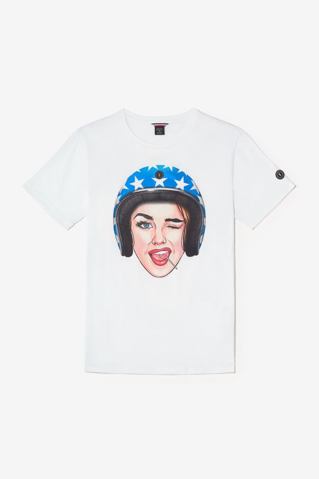 Printed white Cram t-shirt