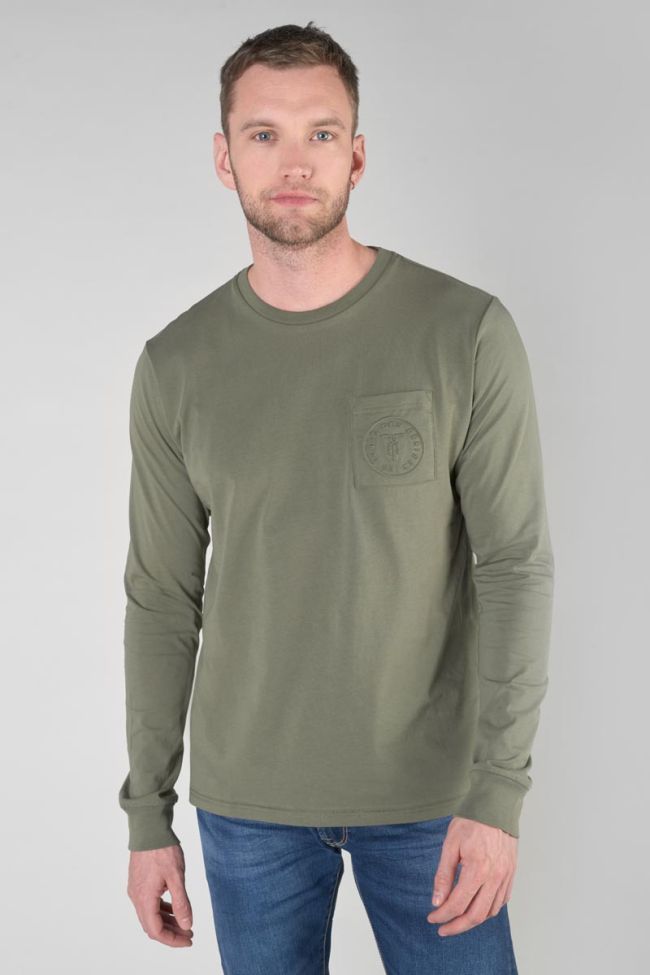 Khaki long-sleeved Laia t-shirt