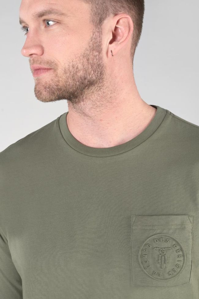 Khaki long-sleeved Laia t-shirt