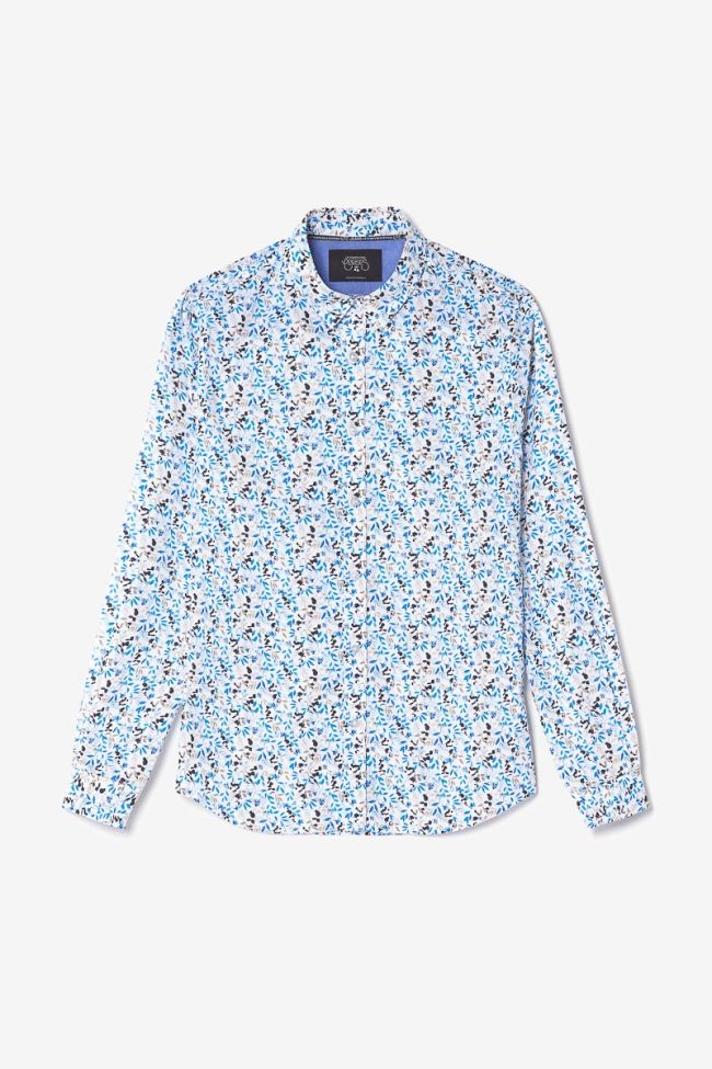 White leaf print Mariot shirt
