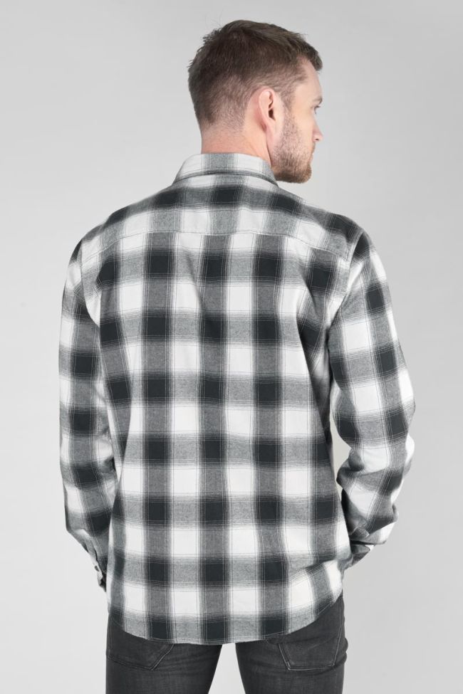 Black and beige check Nima shirt