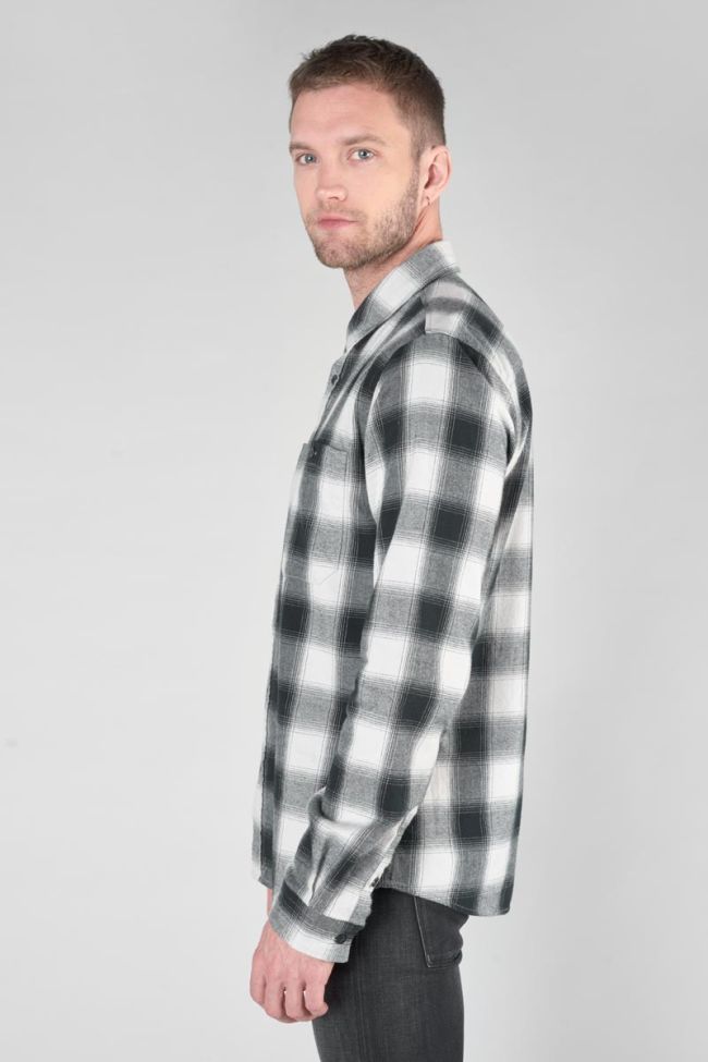 Black and beige check Nima shirt