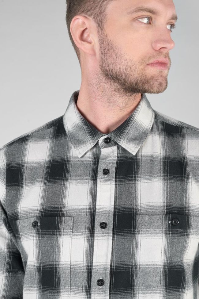 Black and beige check Nima shirt