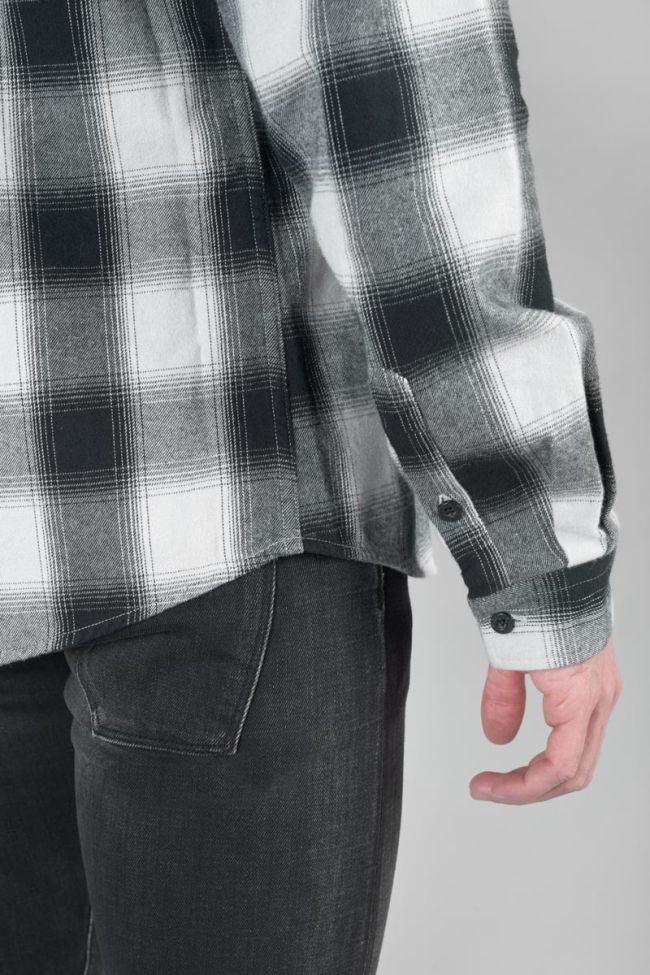 Black and beige check Nima shirt