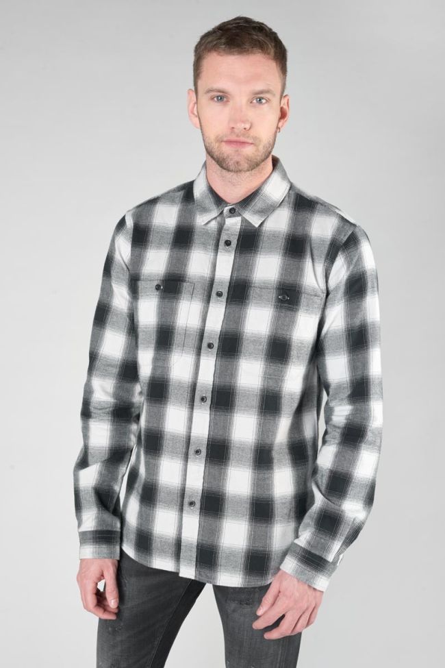 Black and beige check Nima shirt