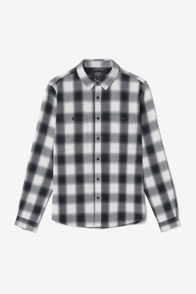 Black and beige check Nima shirt