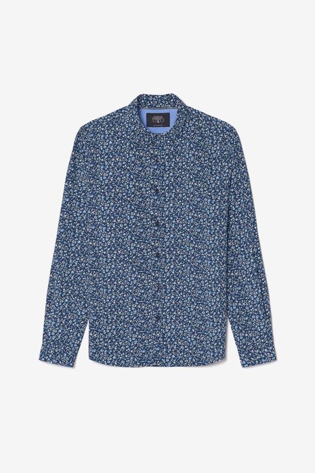 Navy blue floral Nobel shirt