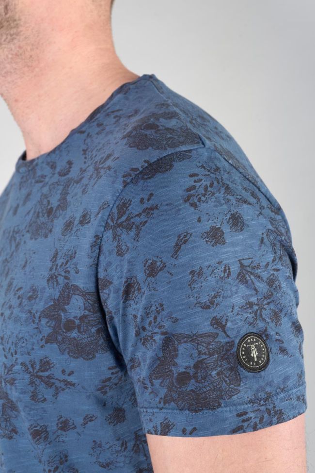 Blue patterned Pagan t-shirt