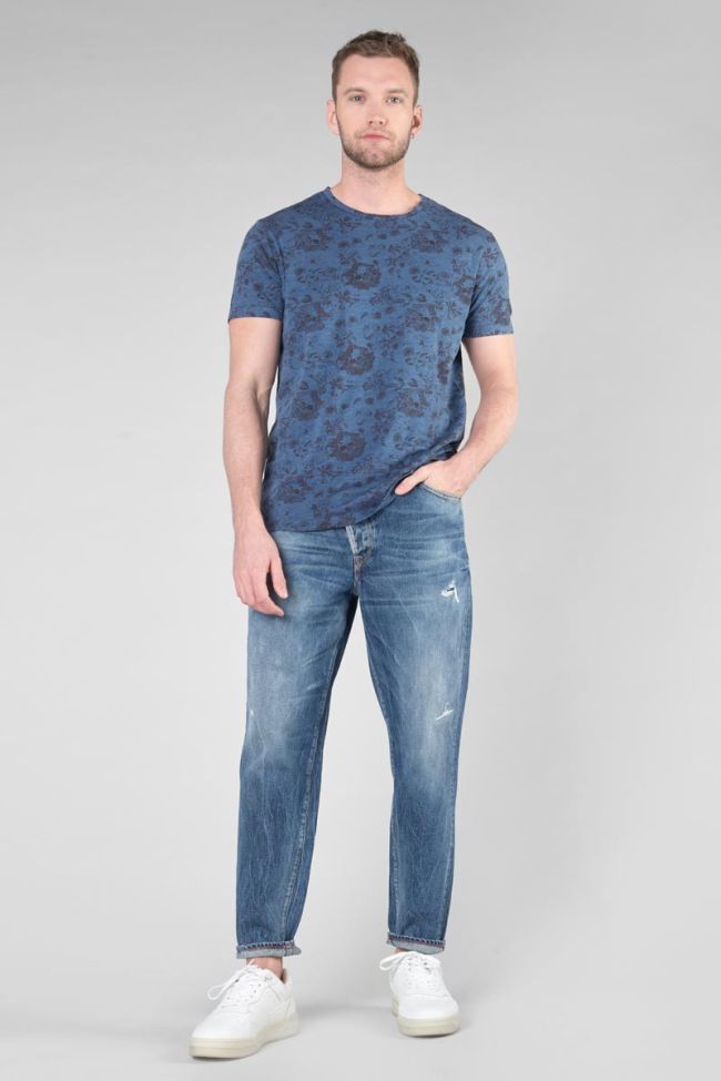Blue patterned Pagan t-shirt