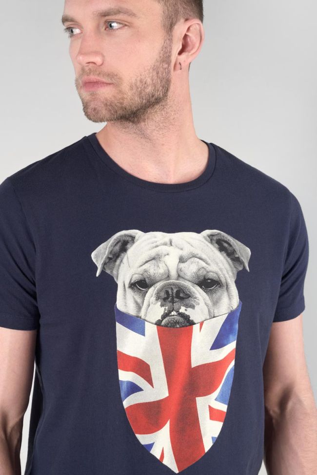 Printed midnight blue Vagrav t-shirt