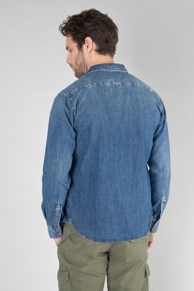 Faded blue denim Valmy shirt