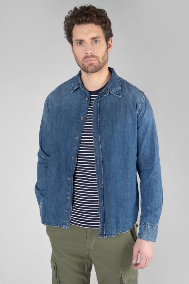 Faded blue denim Valmy shirt