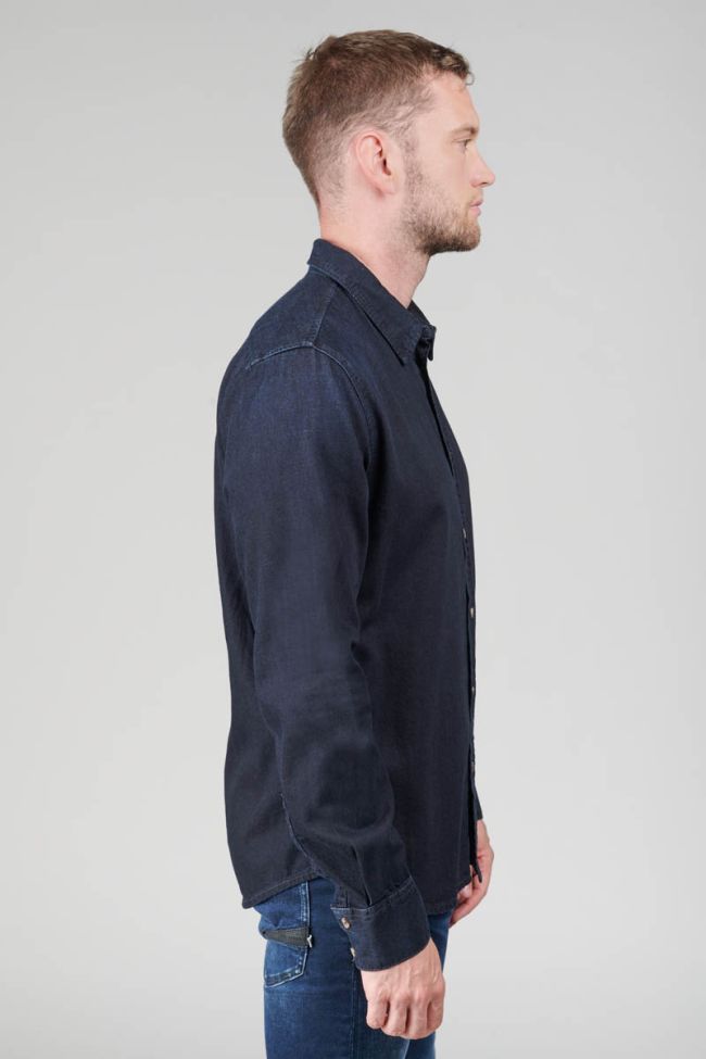 Blue-black denim Valmy shirt
