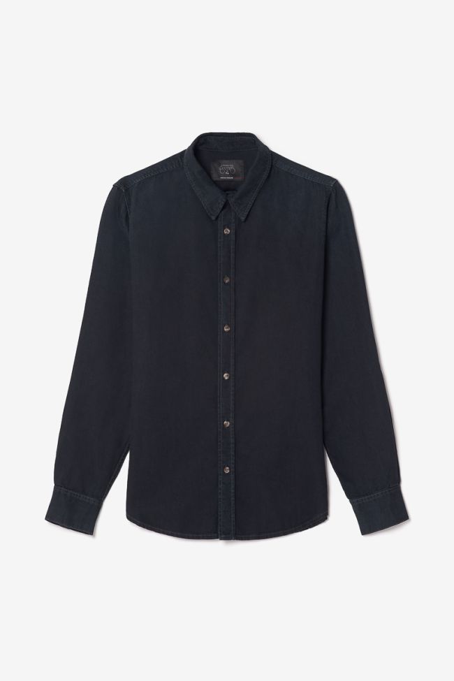 Blue-black denim Valmy shirt