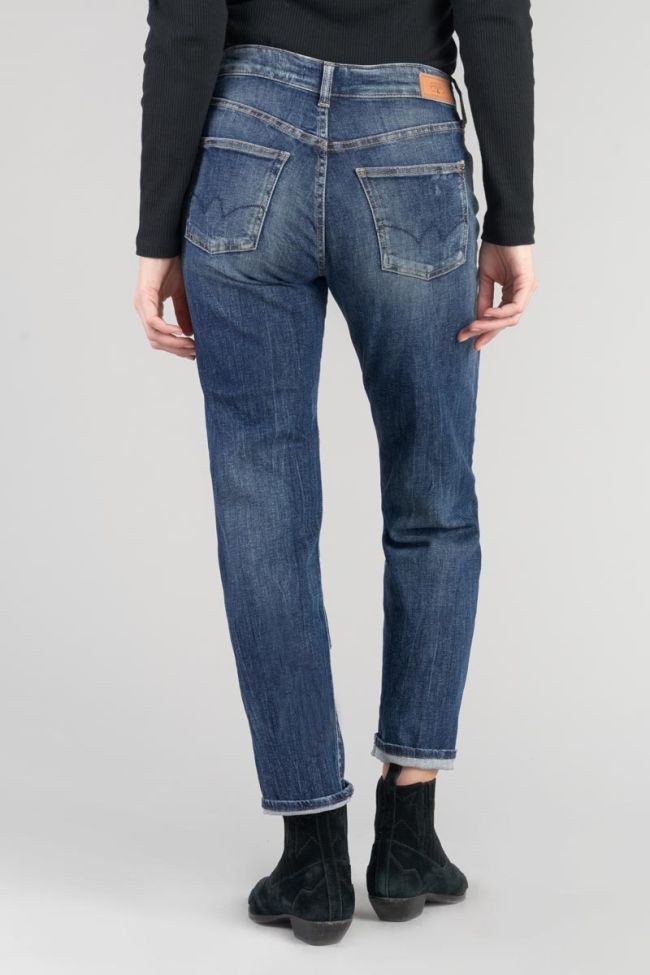 Jeans 400/17 mom Bambino high waist 7/8th destroy blue N°2