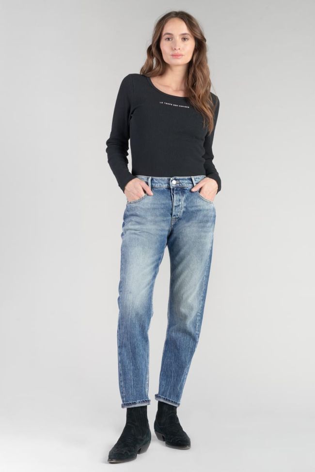 Jeans 400/20 mom Basic high waist 7/8th blue N°4