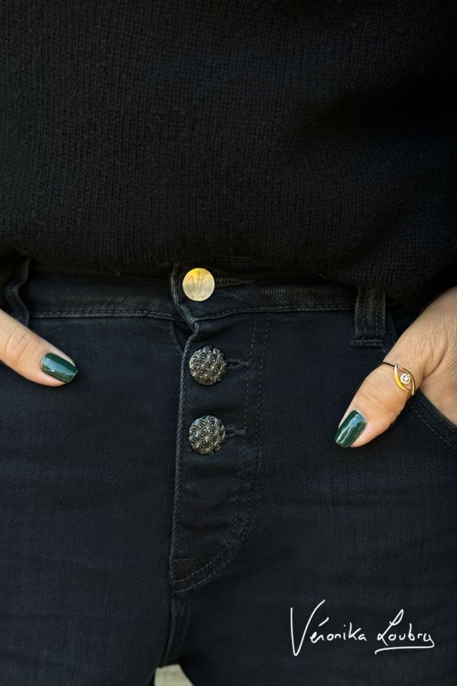 Cove 400/60 girlfriend by Véronika Loubry high-waisted jeans blue-black N°1