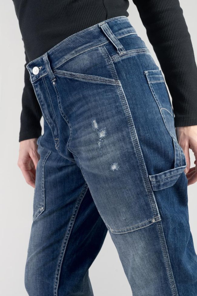 Jeans 400/60 girlfriend Union high waist 7/8th destroy blue N°3