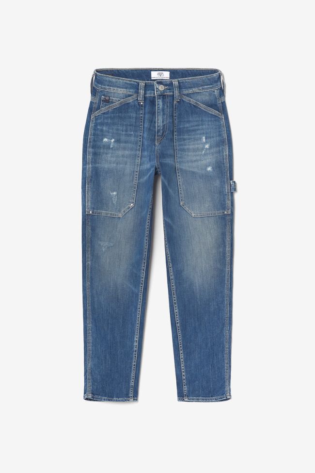 Jeans 400/60 girlfriend Union high waist 7/8th destroy blue N°3