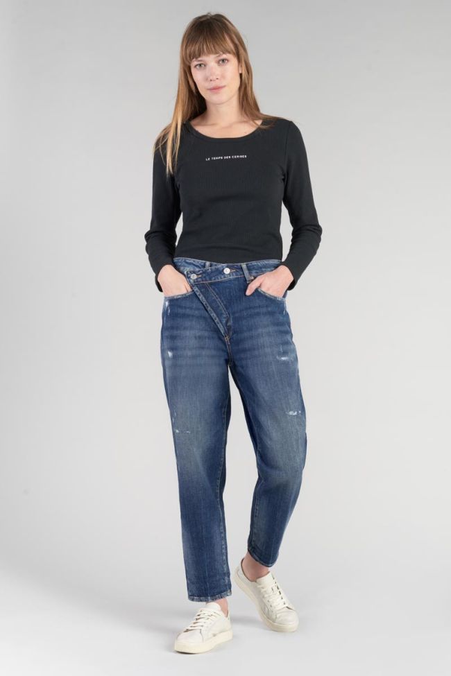 Jeans boyfit Cosy 7/8th destroy blue N°2