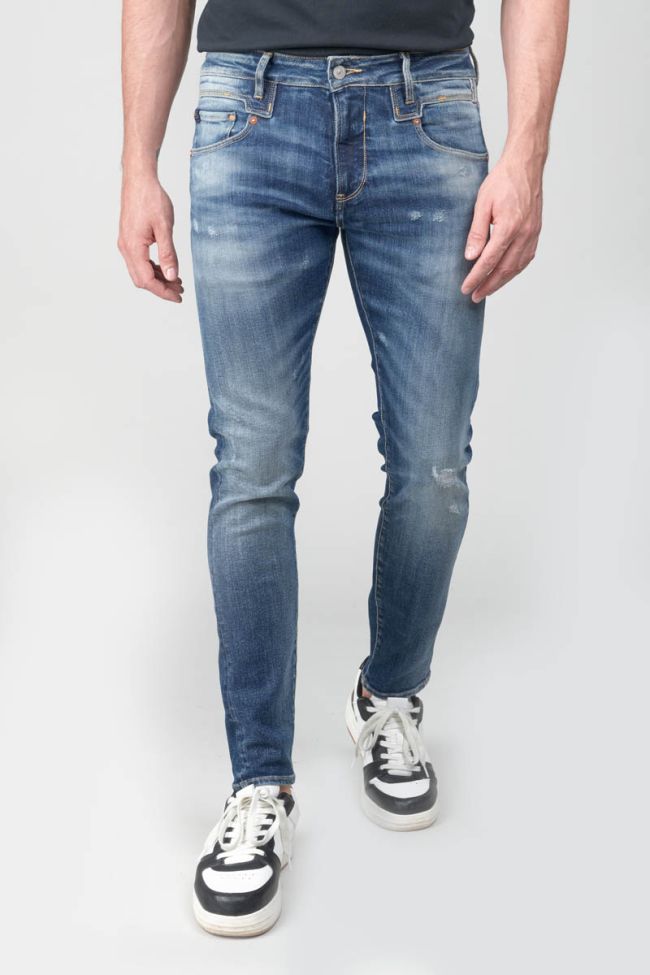 Jeans power skinny Picpus 7/8th destroy blue N°2