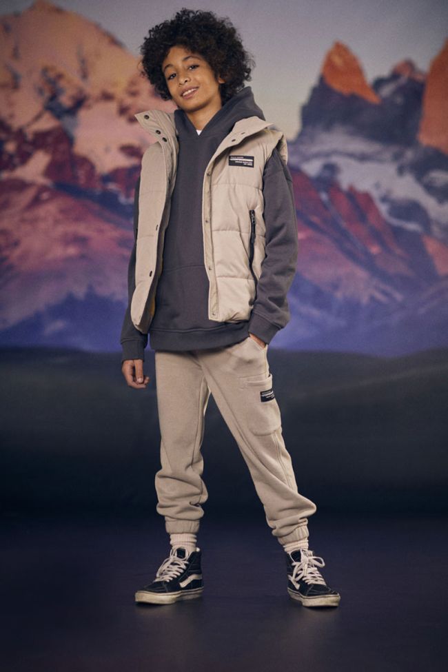 Beige grey Yotybo jogging bottoms