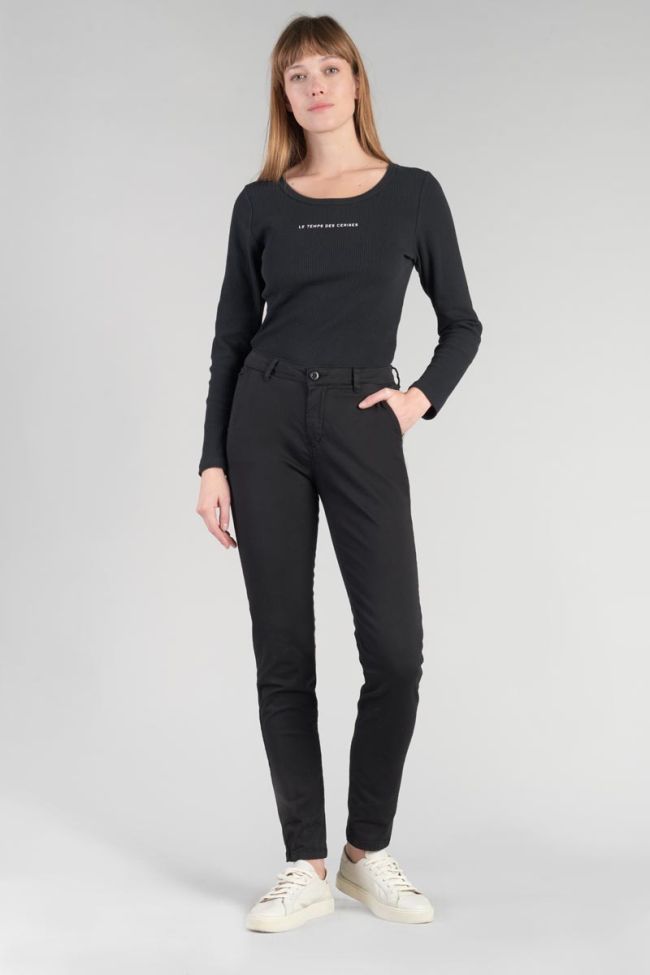 Black Dyli4 chino trousers