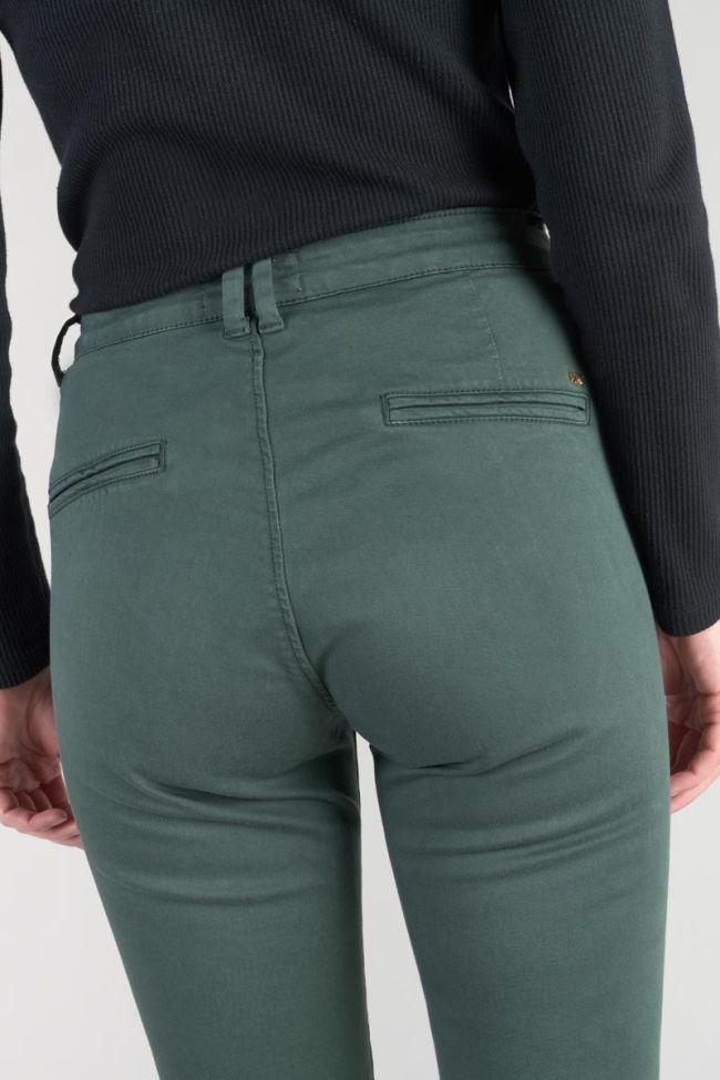 Bottle green Dyli4 chino trousers