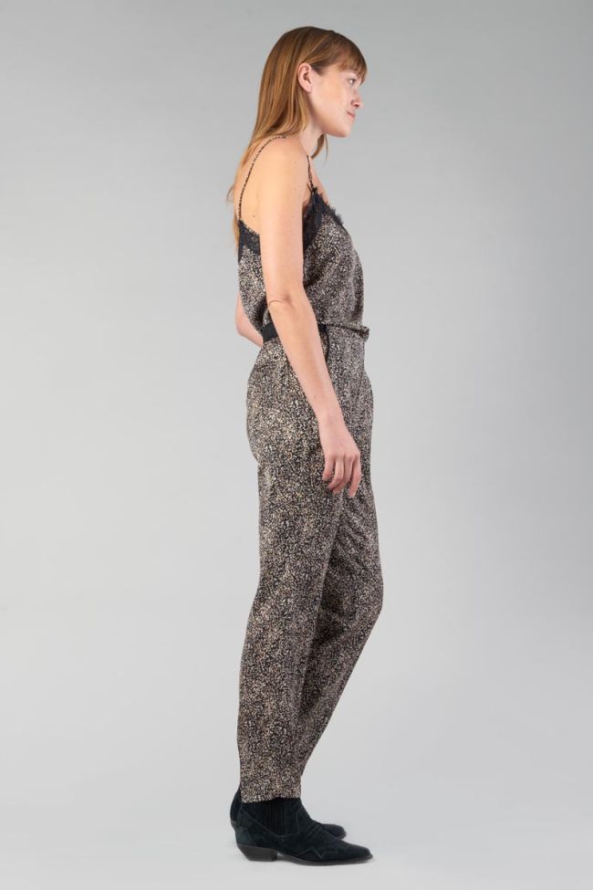 Black patterned Tage trousers